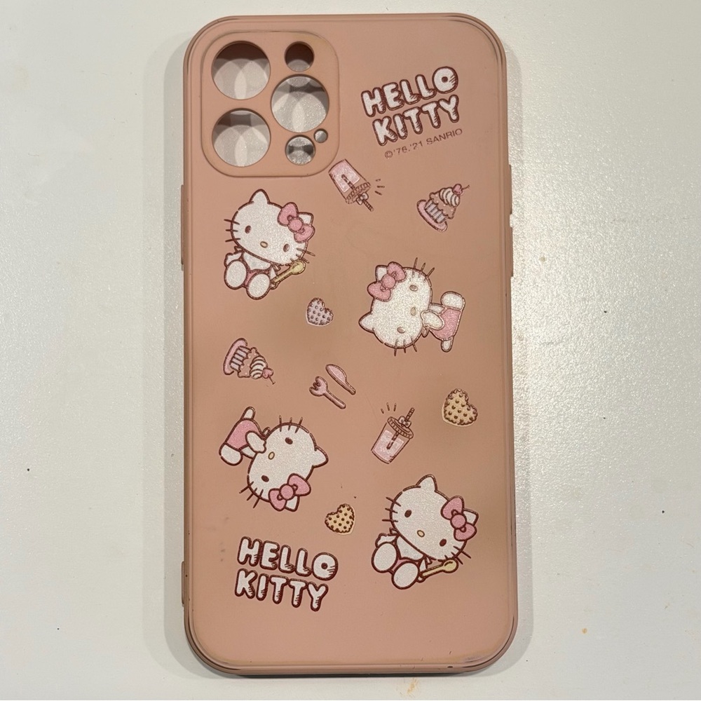 Hello Kitty Pink iPhone 12 Pro Silicone Phone Case